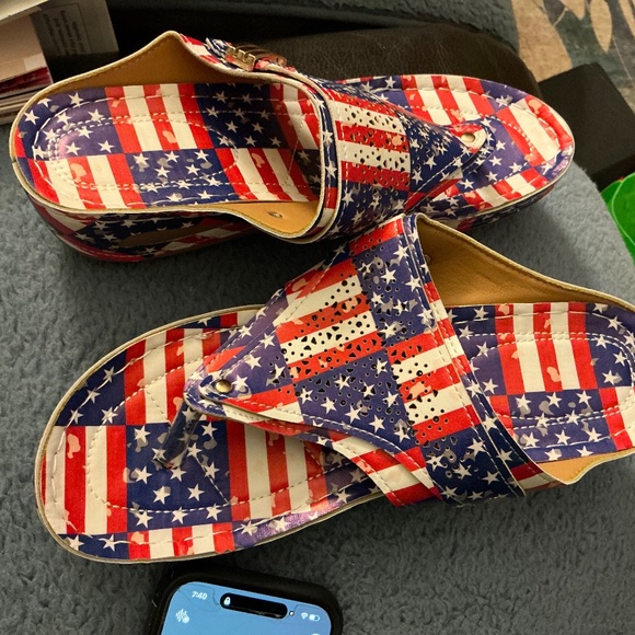 American pride thong slip on sandal, size 42/10. New without box. - Picture 1 of 3